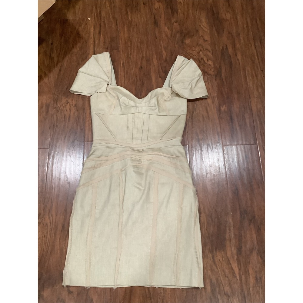 Foley + Corinna Wrinkle Gauze Lagenlook Style Mini Cocktail Dress Size XS